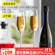 MUMU高顏值無(wú)鉛水晶高腳香檳杯一對家用ins風(fēng)北歐瑪格麗特雞尾酒杯子 香檳杯：笛型款2個(gè)280ml