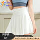 COZOK運(yùn)動(dòng)短裙女網(wǎng)球服套裝速干百褶裙瑜伽半身裙防走光跑步健身羽毛球 白色/裙褲雙側(cè)口袋 M [96-110斤]