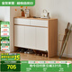 全友家居現(xiàn)代簡(jiǎn)約鞋柜門口入戶柜家用多層鞋子收納儲(chǔ)物置物柜一體靠墻