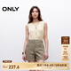 ONLY2025夏季新款休閑百搭顯瘦A字高腰短褲休閑褲女|125115006 E05鼠尾草綠色 M