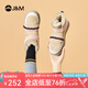 快樂(lè)瑪麗（J&M）雪地靴女2025冬季新款短筒靴加絨保暖女短靴羊皮毛一體棉鞋女 粉紅色 38