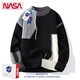 NASA RHUDE男士毛衣秋冬季新款加厚園領(lǐng)青年針織打底衫保暖毛線(xiàn)衣服冬裝男 黑色 3XL (150-165斤)
