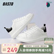 百思圖（BASTO）小白鞋男潮流時尚百搭厚底休閑皮鞋男士板鞋20861AM1白色41