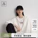 Marc O'Polo/MOP  【明星同款】25秋季新款時尚設(shè)計感白色寬松連帽夾克外套女 白色100 XS