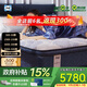 絲漣攬月Plus雙層乳膠美姿彈簧Pro支撐升級釋壓席夢思偏硬床墊1.8*2米