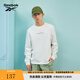 Reebok銳步官方男女同款針織印花套頭舒適寬松百搭衛(wèi)衣 23RMS307UGW1 M