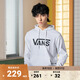 VANS范斯官方 男女情侶連帽衛(wèi)衣春季經(jīng)典LOGO 白色 M
