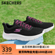 斯凱奇（Skechers）女鞋中老健步鞋休閑運(yùn)動(dòng)透氣跑步散步軟底網(wǎng)面鞋124952 黑色/桃紅色/BKHP 37