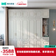 林氏家居衣柜衣帽間柜儲物柜JO12D【白色】12D-E五門(mén)衣柜+邊柜+頂柜*2