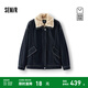 森馬（Semir）商場(chǎng)同款|森柔牛仔外套女冬季毛領(lǐng)分割oversize夾棉2025新款夾克 原色牛仔98101 S