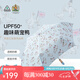 富爾頓（FULTON）英國進口雨傘防曬傘紳士鴨手柄傘晴雨兩用便攜折疊雨傘七夕紀念禮 Curio-2 UV Duck鴨子頭手柄