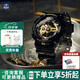 卡西歐（CASIO）男表g-shock黑金黑武士運動防水石英表大表盤日韓表送男友禮物 GA-110GB-1A 咨詢享豪禮