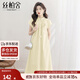 絲柏舍文藝風(fēng)連衣裙2025夏季新款女裝優(yōu)雅立領(lǐng)寬松腰中長(cháng)裙