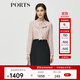 PORTS寶姿秋冬女裝新款假兩件時(shí)尚通勤連衣裙ALM9D065NPP066 粉紅色-1 S (4)