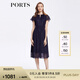 PORTS寶姿女裝春夏氣質(zhì)優(yōu)雅百搭連衣裙ALD8D216PFP027 丈青混色 2