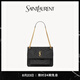 YSL圣羅蘭【新品】女士NIKI中號(hào)復(fù)古皮革手袋黑色 黑色 U