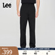 Lee25新品經(jīng)典舒適直筒字母Logo織標(biāo)男士日常休閑布褲潮流LMB0099 黑色 31