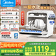 美的（Midea）M10 Max 4套臺式洗碗機新升級85℃熱風(fēng)烘干一級水效高溫除菌雙層碗籃家用小尺寸免安裝國家補貼20%