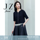 玖姿（JUZUI）商場(chǎng)同款都市老錢風(fēng)連帽針織衫女裝夏款JZEX30805 花丈青 L