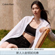 Calvin KleinJeans春秋女士純棉商務(wù)休閑通勤布標(biāo)ck寬松職場(chǎng)白色襯衫J224436