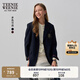 Teenie Weenie小熊西裝外套女2025年春季新款復(fù)古氣質(zhì)學(xué)院風(fēng)徽章西裝外套 藏青色 S 160