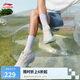 李寧凌波丨休閑慢跑鞋女鞋2025新款時尚透氣厚底增高運動鞋ARSV018