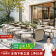 紫葉戶外桌椅高端庭院別墅花園北歐酒店民宿室外商用鋁合金長(zhǎng)桌餐桌椅 1張椅子