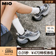 MIO【戚薇同款】米奧透氣老爹鞋厚底增高休閑運動鞋輪胎鞋女鞋網(wǎng)面鞋 灰/白/黑色 37