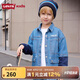 LEVI'S李維斯童裝男童長袖牛仔襯衫春季新款兒童開衫外套