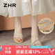 ZHR平底涼鞋女夏時尚細(xì)帶百搭女鞋沙灘水鉆羅馬鞋女 BL231 銀色 38