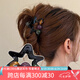 向晚發(fā)夾盤(pán)發(fā)抓夾五角星高馬尾抓夾女氣質(zhì)半扎發(fā)夾女生后腦勺七夕禮物