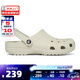 crocs卡駱馳檀健次同款經(jīng)典洞洞鞋男沙灘鞋戶(hù)外沙灘包頭拖鞋女鞋10001 骨白色2Y2 39 -40 250mm