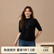 纖莉秀【輕熟風(fēng)純色針織衫】大碼女裝簡(jiǎn)約優(yōu)雅上衣胖mm2025秋新款4193 黑色 3XL