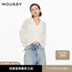 moussy 女裝新品clean fit簡(jiǎn)約通勤風(fēng)針織開衫028IS470-3071 010白色 均碼