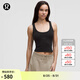 lululemon丨Smooth and Ribbed Nulu 女士低圓領(lǐng)運動背心 LW1FB6S 黑色 XS /4