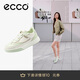 愛步（ECCO）夏季潮流拼色厚底休閑板鞋 街頭球鞋女鞋272803 綠色37