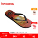 havaianas哈唯納Hype III沙灘男士人字拖夏季海邊戶外休閑涼拖鞋可外穿 6196-黑/桃 41-42 巴西碼