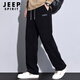 JEEP SPIRIT吉普休閑褲男秋季闊腿褲子男寬松男士長(cháng)褲直筒燈芯絨男褲