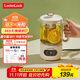 樂扣樂扣316不銹鋼壺底迷你養(yǎng)生壺 養(yǎng)生杯電燉杯 玻璃多功能煮茶壺花茶壺保溫?zé)畨仉姛崴畨谽JK3515WHT 含茶漏- 0.75L