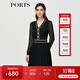 PORTS寶姿秋冬女裝新款優(yōu)雅氣質(zhì)修身連衣裙ALM9K202NKW008 黑色 S