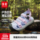 安德瑪（Under Armour）童鞋夏款兒童涼鞋包頭沙灘鞋男女童魔術(shù)貼運(yùn)動(dòng)舒適防滑鞋2421507 紫色 35
