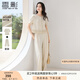 香影老錢(qián)風(fēng)闊腿褲套裝女2025夏秋新款含亞麻一整套穿搭短袖兩件套 鷺白 L 165/88A/110-125斤