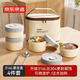 京東京造 飯盒 上班族316L不銹鋼餐盒小學(xué)生可微波爐4個(gè) 配筷勺+保溫袋