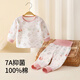 新生嬰兒秋衣套裝一歲寶寶秋裝兩件套幼兒秋冬季純棉衣服早秋睡衣 【高腰護(hù)肚】星云童話鎮(zhèn)粉 66 ：3-6個(gè)月 推薦體重：11-15斤