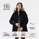 KOLON SPORT/可隆防水羽絨服 女子戶外運動保暖透濕中量鵝絨服 LKDJ4WTT84-BK 黑色 M