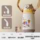 cica保溫杯嬰幼兒童1-3歲學(xué)飲寶寶吸管杯316L不銹鋼保溫奶瓶直飲水壺 貓頭鷹440ml（送直通吸管+背帶）