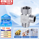 潛水艇（Submarine）FH1/2F*1/2M三通分水器一進(jìn)二出主體黃銅分流器無(wú)開(kāi)關(guān)4分活接