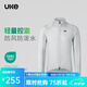 UKE男春秋耐磨輕量防曬防潑水公路自行車(chē)騎行風(fēng)衣外套夾克 滿(mǎn)照 銀灰色 M