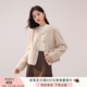 香影【貓貓絨】毛絨外套女秋冬季小個(gè)子皮毛一體羊羔毛風(fēng)仿生皮草 燕麥色 S