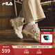 斐樂(lè )（FILA）官方貓爪6老爹鞋女鞋2025夏季新款鞋子休閑鞋厚底運動(dòng)鞋 羊皮紙黃/斑鳩黃-BB 37.5